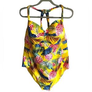 George Tropical Swimsuit with Mesh Inserts (Never Worn)